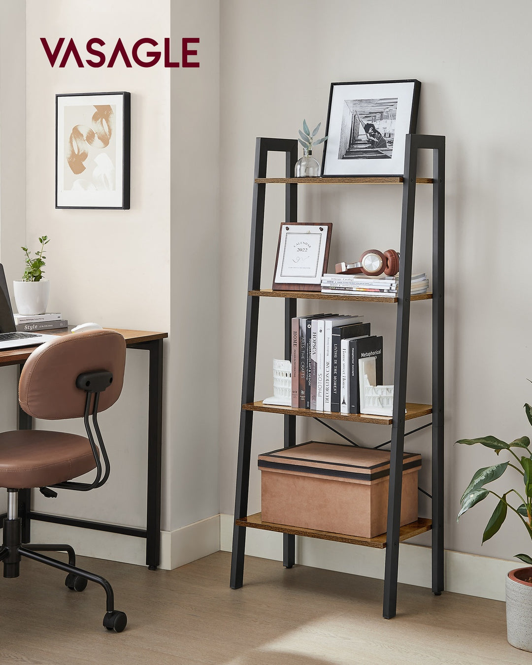 4 Tiers Ladder Shelf