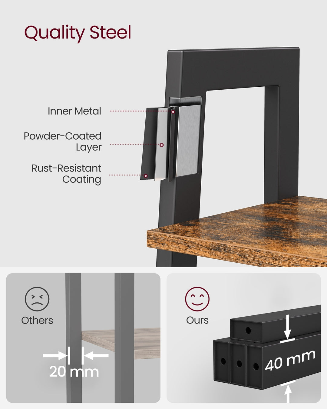 4 Tiers Ladder Shelf