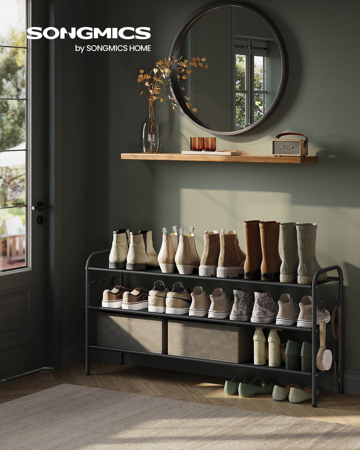 3 Tier Shoe Organizer Holds up to 18 Pairs of Shoes