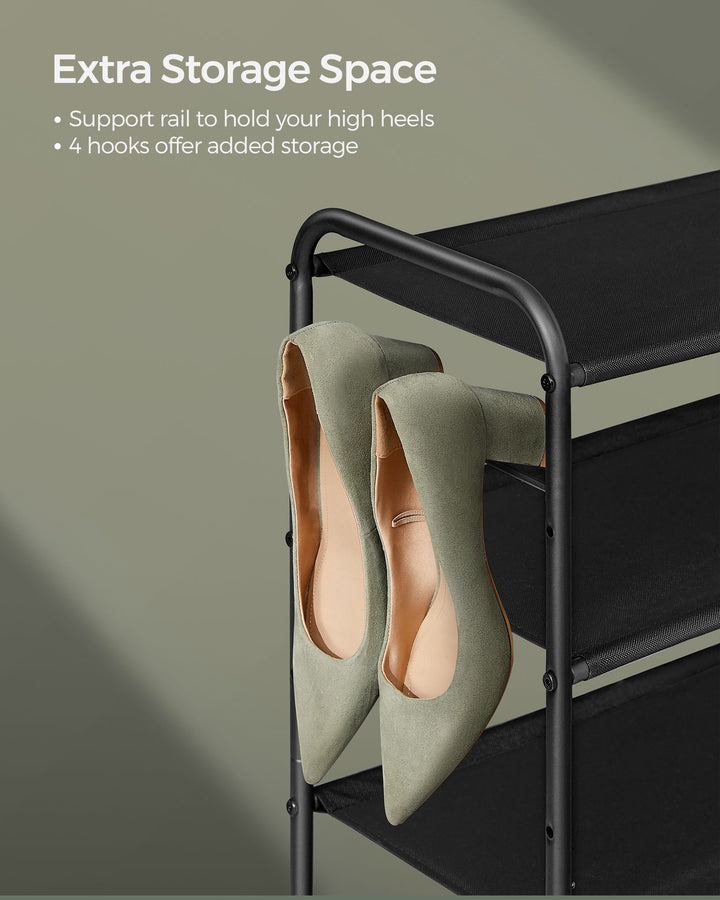 3 Tier Shoe Organizer Holds up to 18 Pairs of Shoes