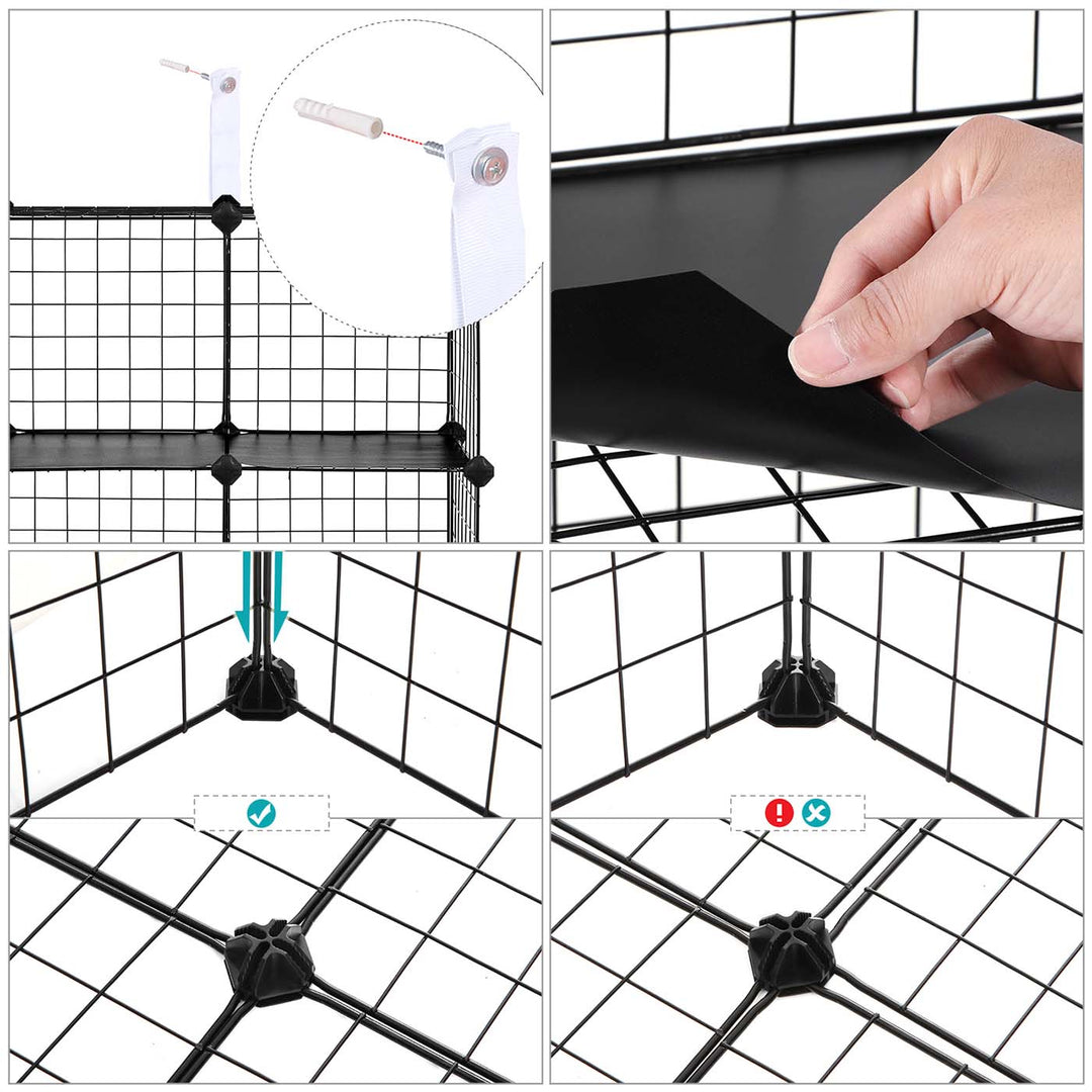 Metal Wire Cube Organizer