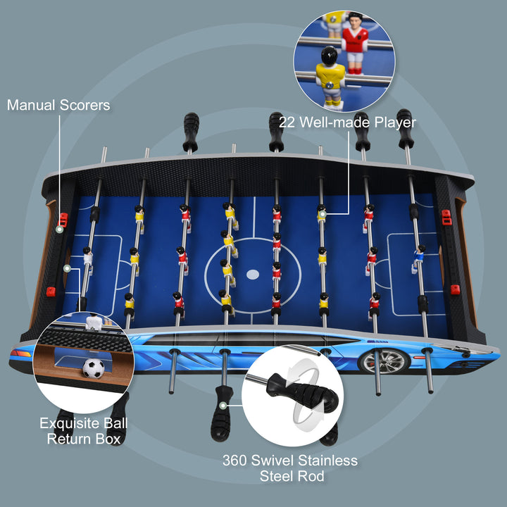 2ft Foosball Table Football Game Table Arcades Competition Sized for Indoor, Game Room, Bars