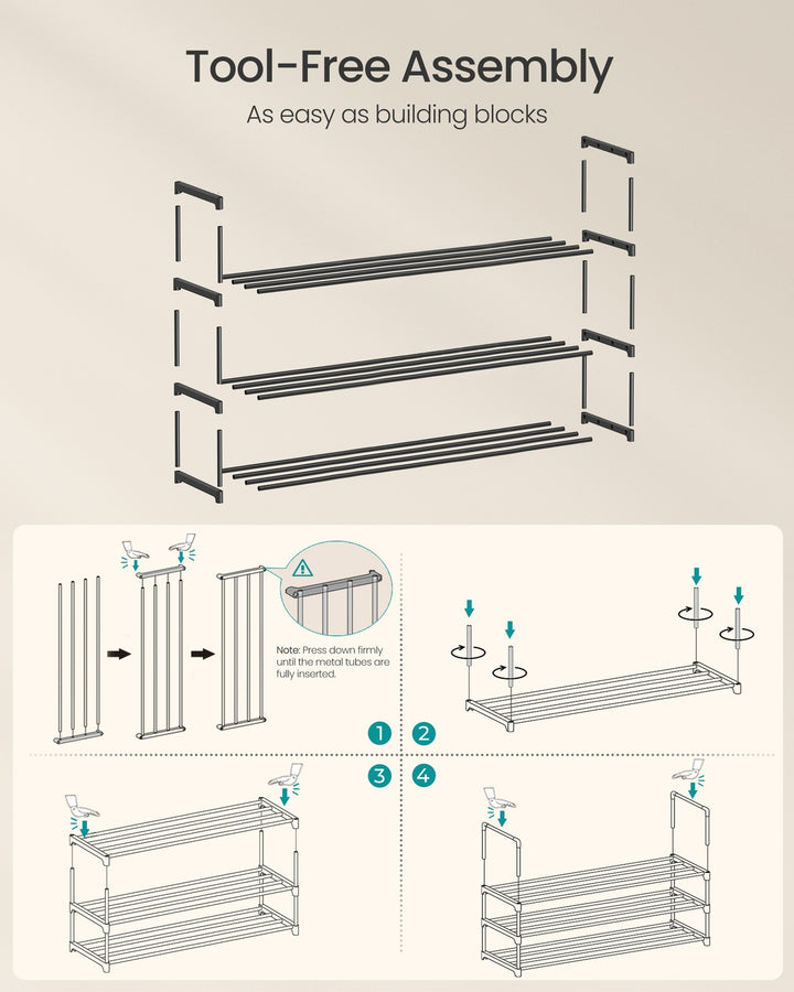 10-Tier Large Shoe Organiser Rack