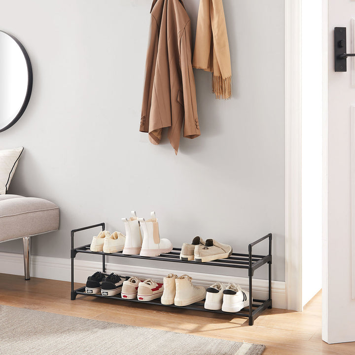 Slatted Metal Shoe Rack