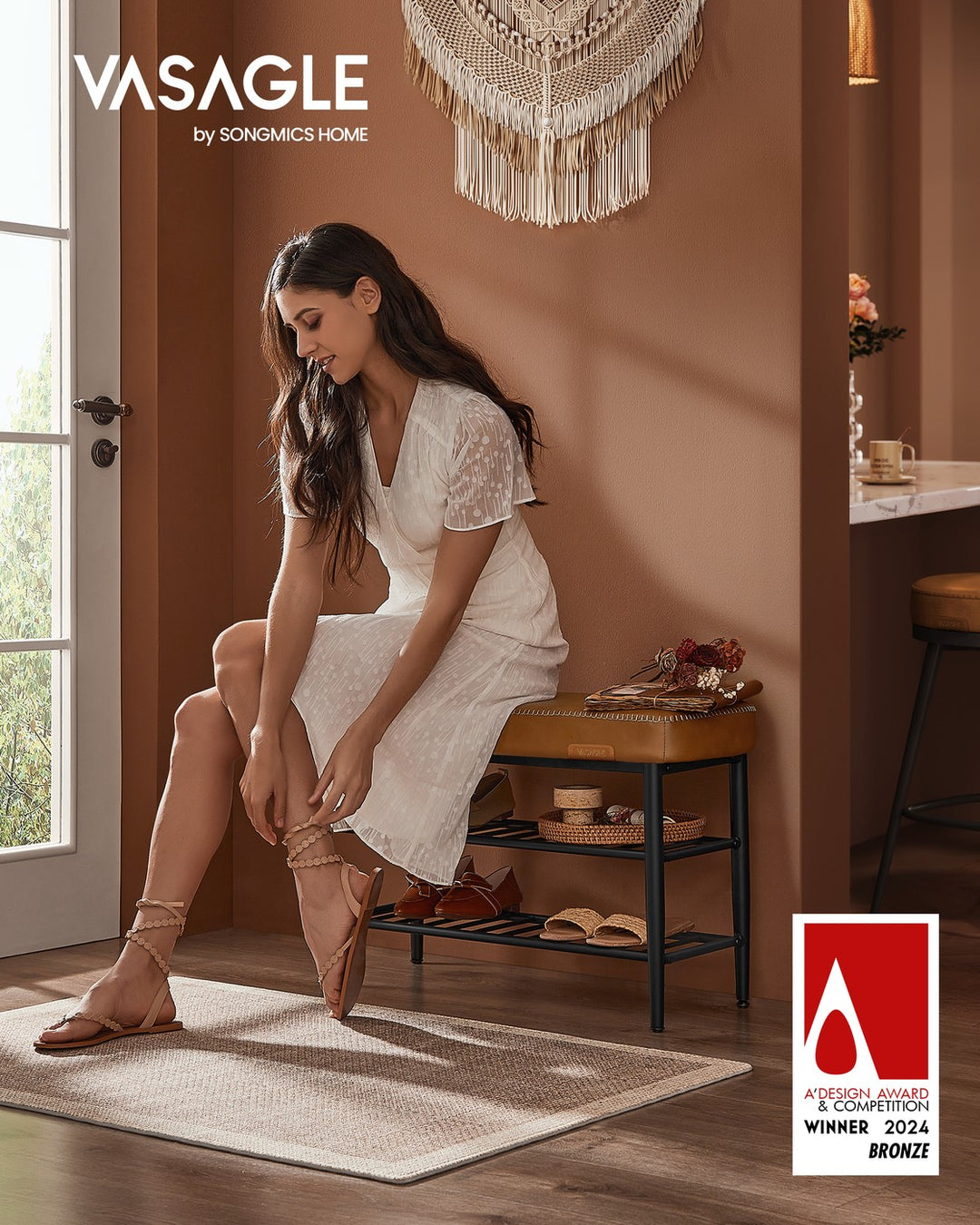 Shoe Bench Synthetic Leather