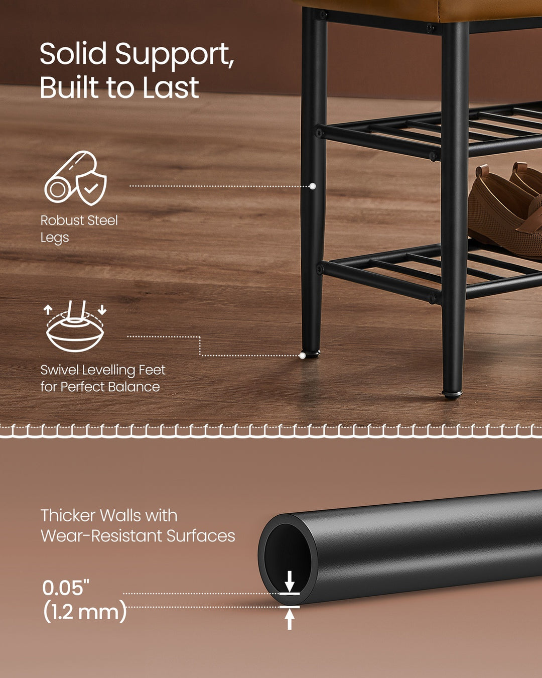 Shoe Bench Synthetic Leather