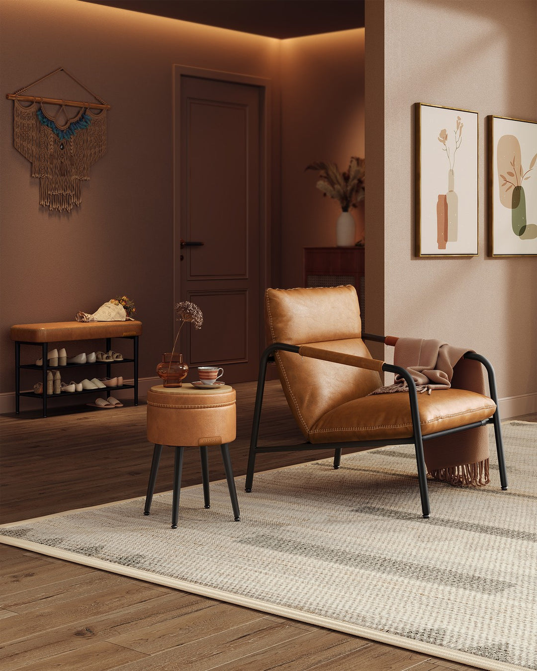 Shoe Bench Synthetic Leather