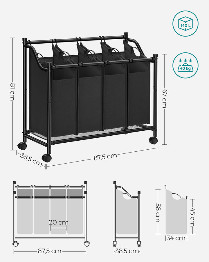 Laundry Sorter Trolley