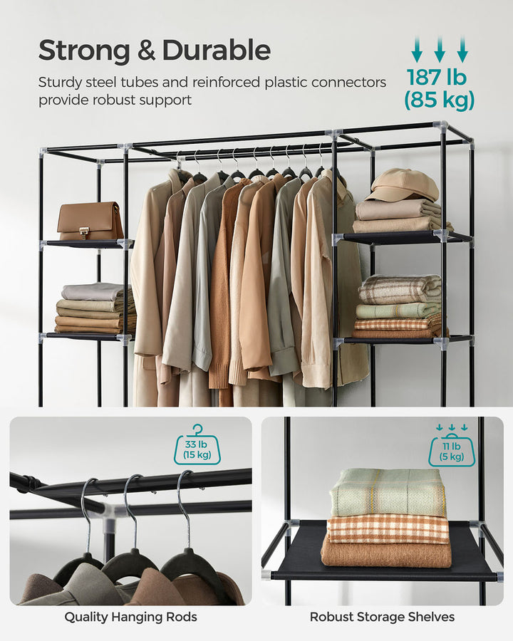 12 Shelves Canvas Wardrobe