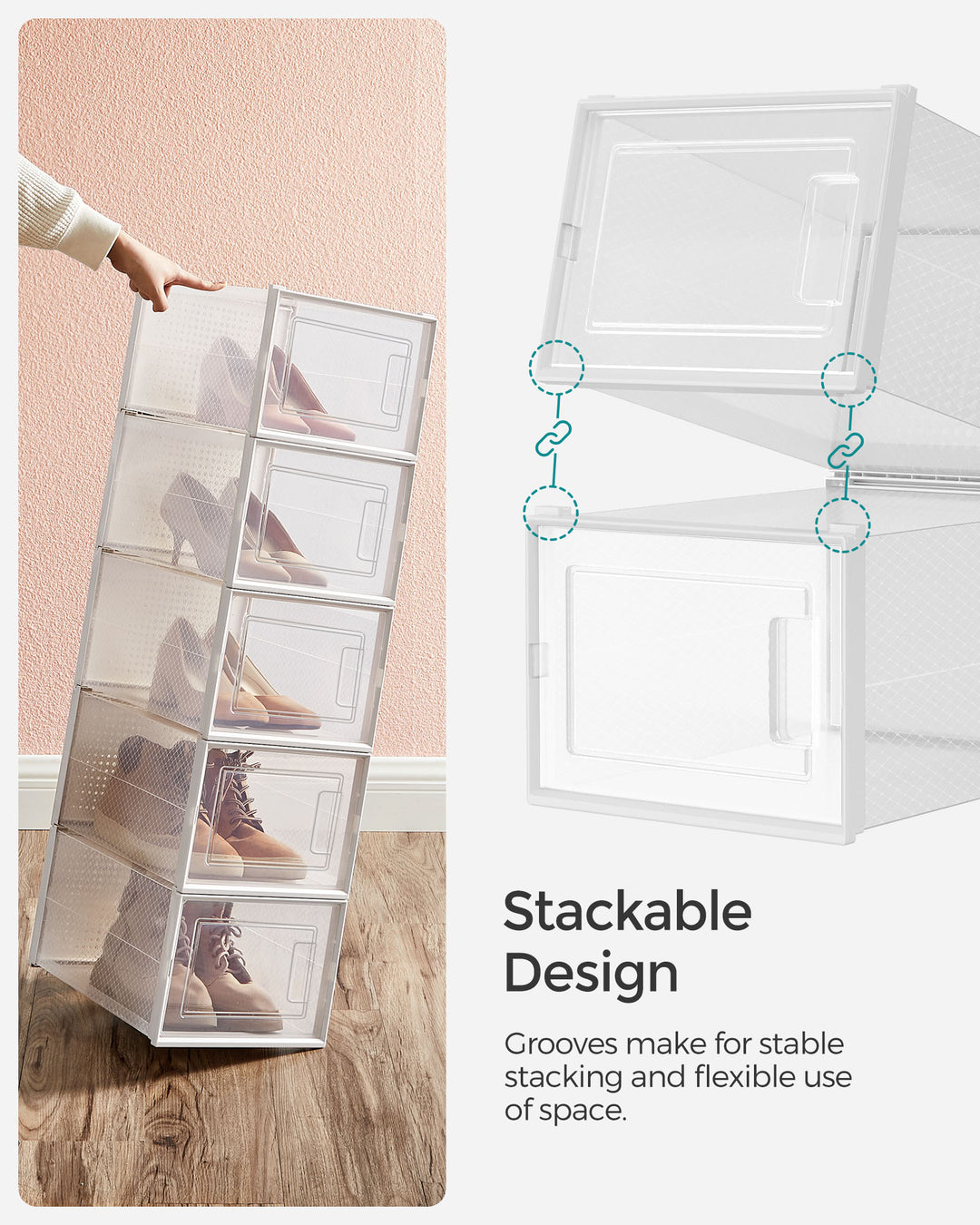 Stackable Shoe Storage Organisers