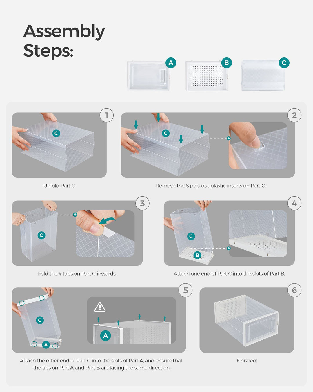 Foldable Shoe Boxes