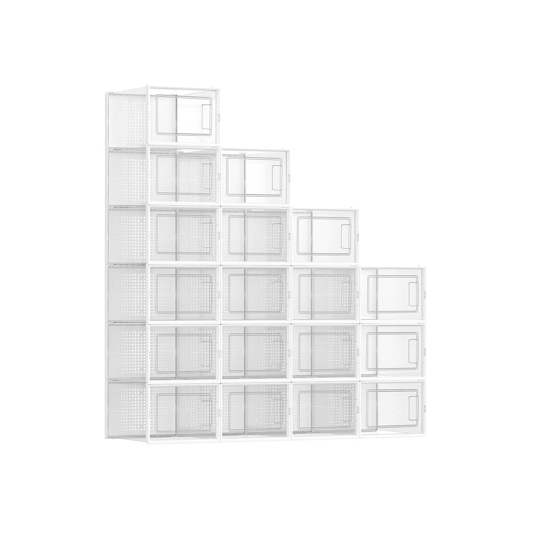 8 Stackable Shoe Boxes