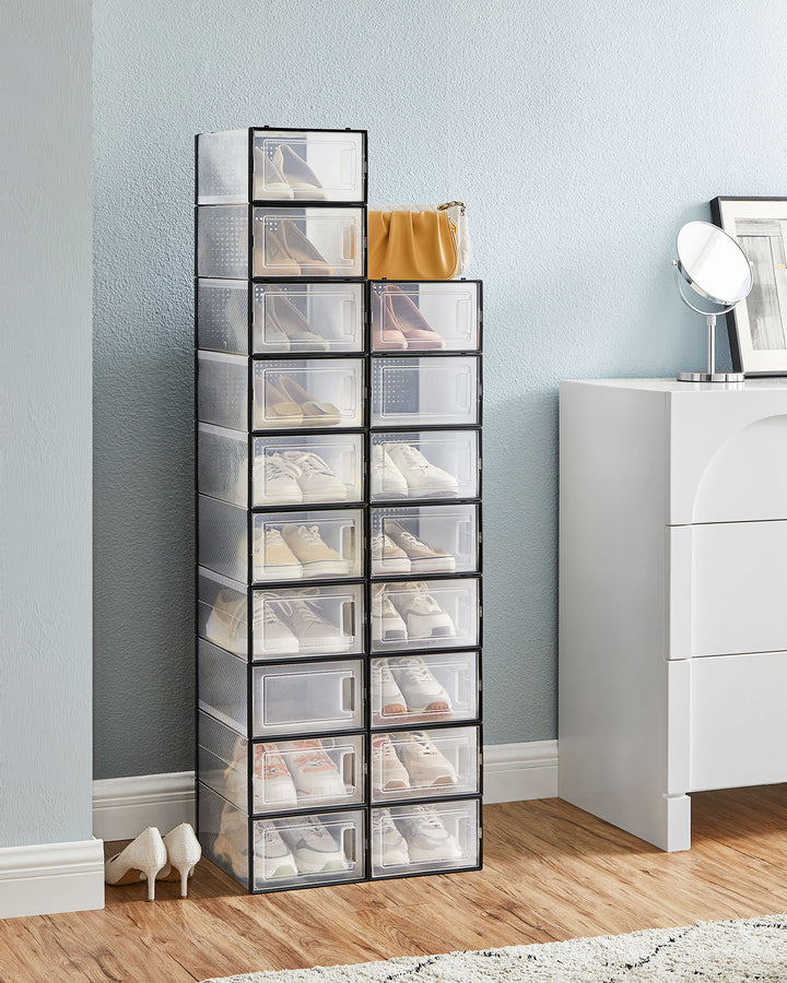 18 Stackable Shoe Organisers