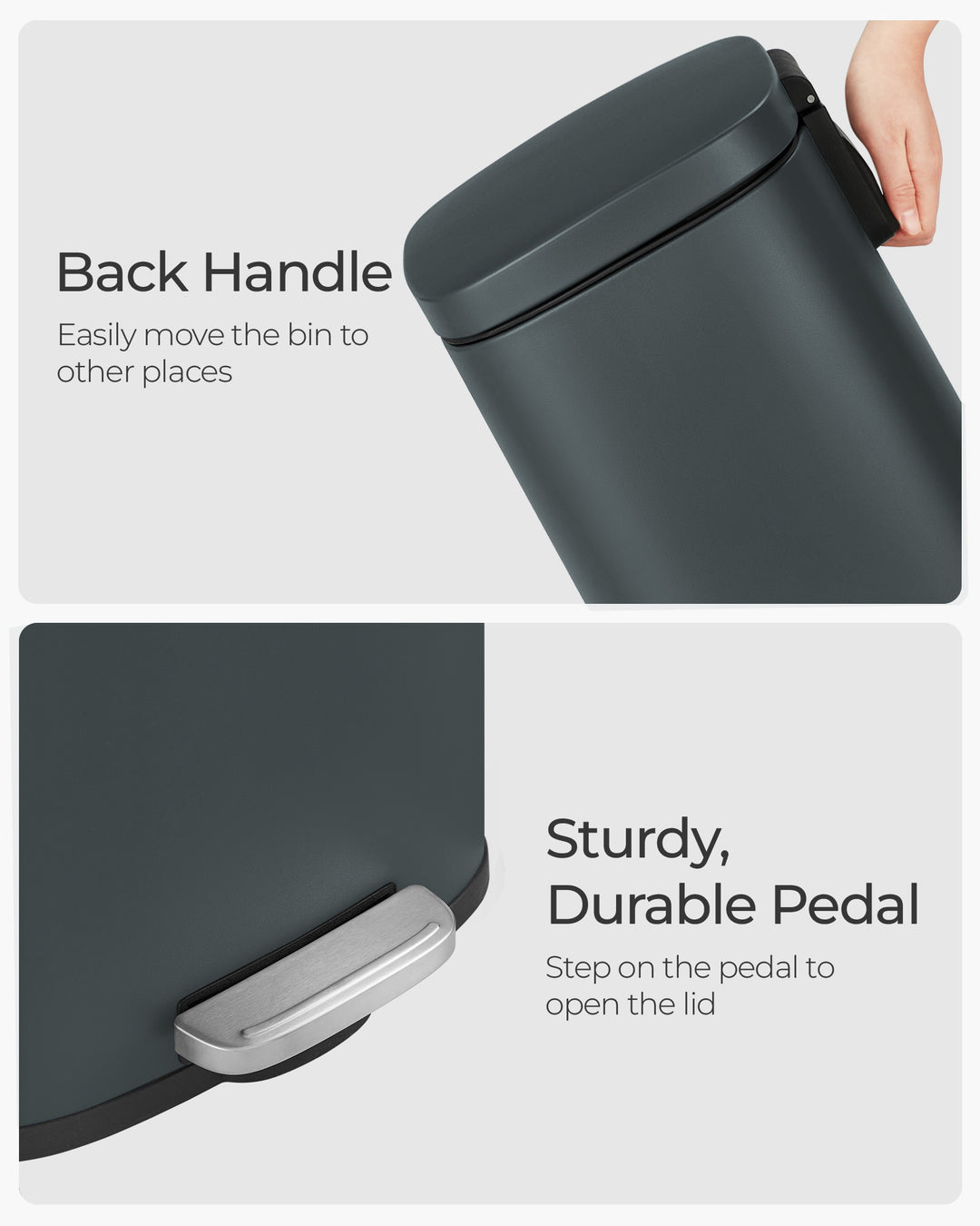 30L Pedal Trash Can