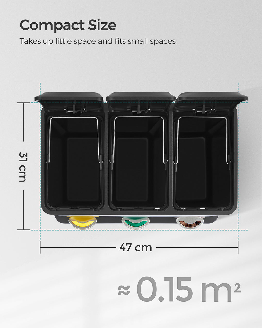 3-in-1 Rubbish Bin