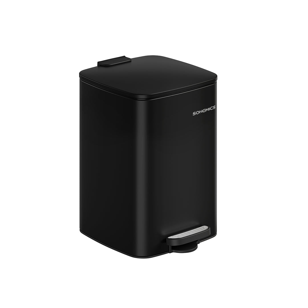Stainless Trash Can 5.2-Gallon (20 L) with Inner Bucket - Ink Black