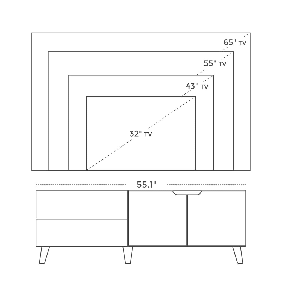 TV Cabinet with 2 Doors