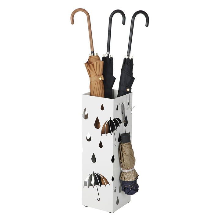 White Metal Umbrella Stand