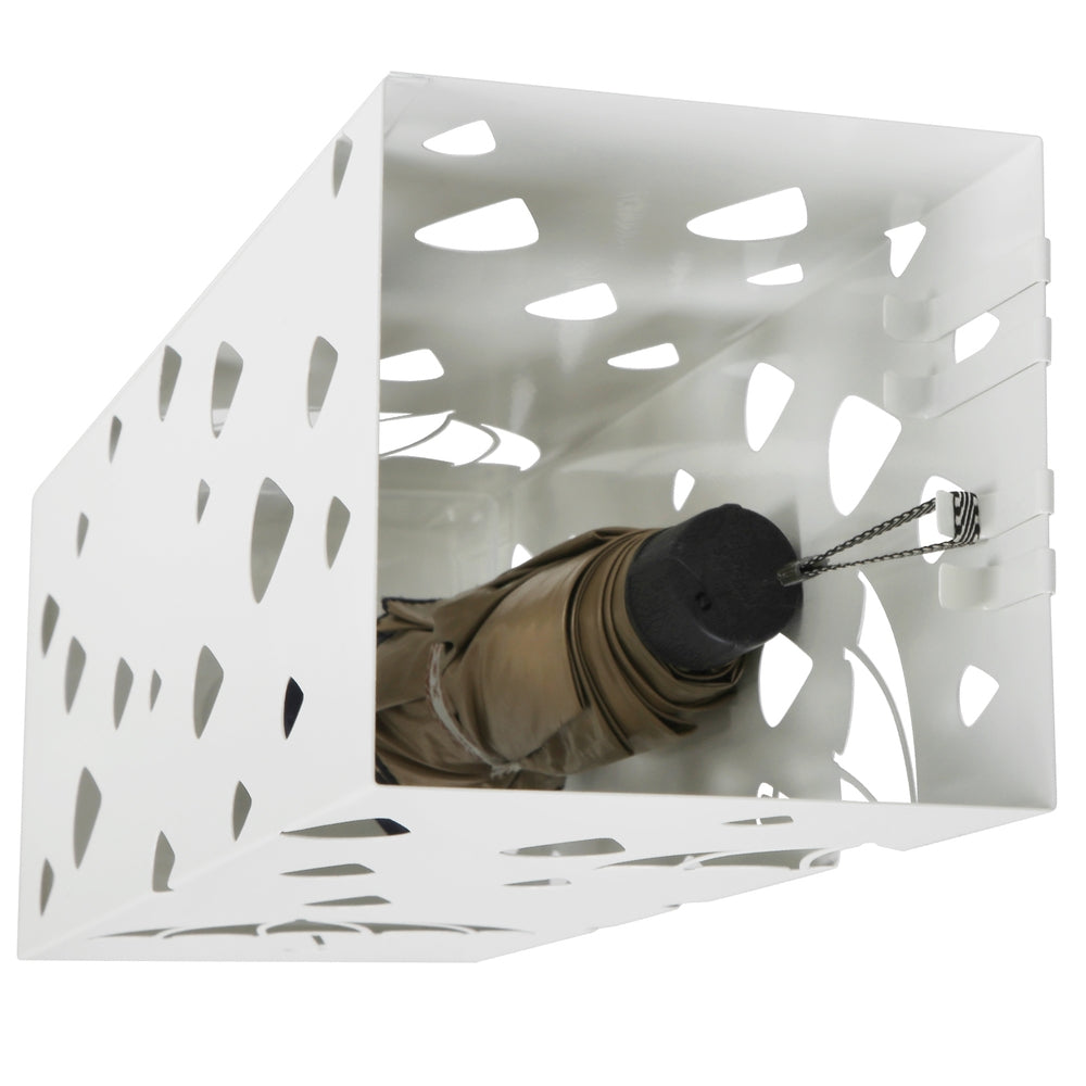 White Metal Umbrella Stand