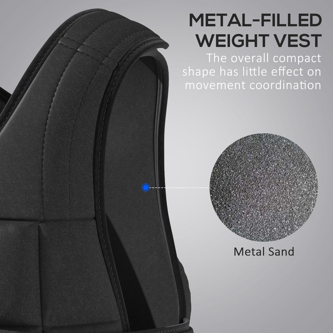 Adjustable Metal Sand Weight Vest Black