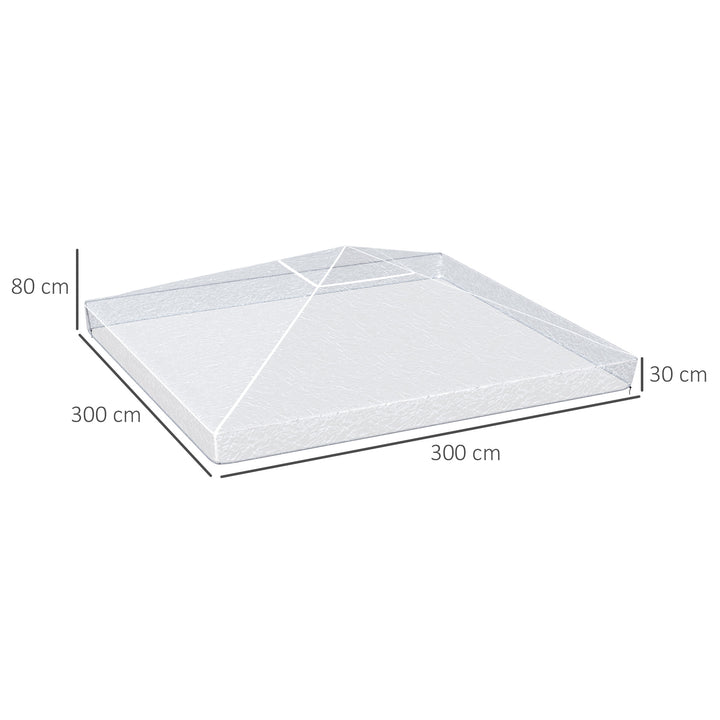 3 x 3 (m) Gazebo Protective Cover, Waterproof Cover for Gazebo, Canopy, and Tent