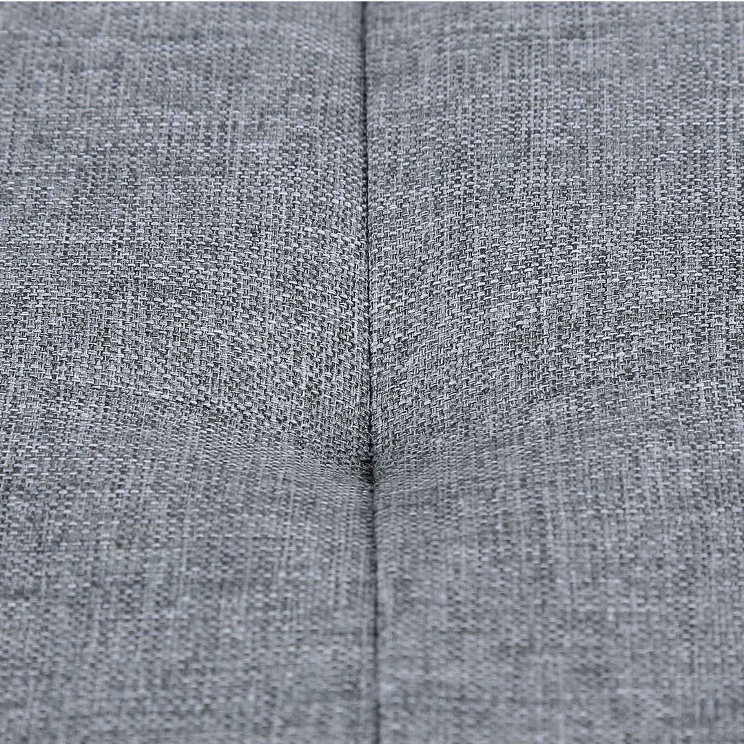 Linen Fabric Storage Ottoman