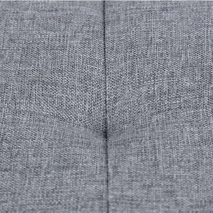 Linen Fabric Storage Ottoman