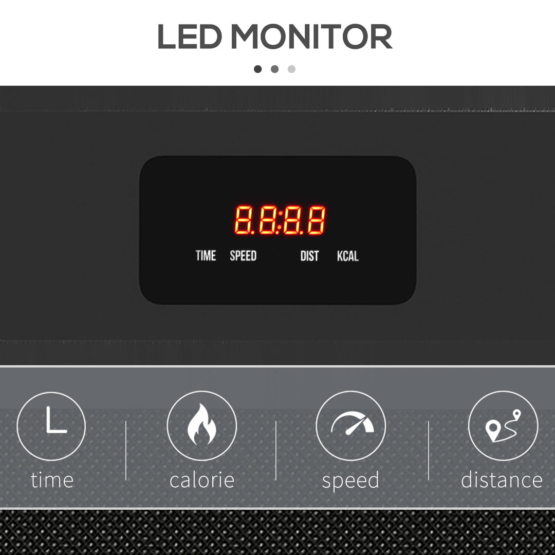 SPORTNOW Walking Pad, Under Desk Treadmill, Installation-Free Jogging Machine, 1-6km/h, with Remote Control and LED Display for Home Gym Office