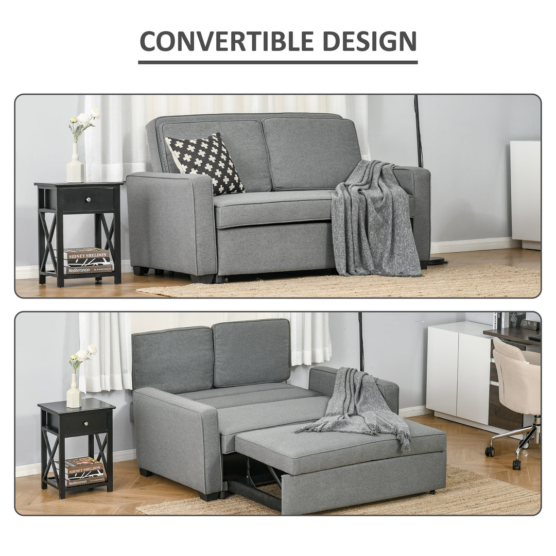 Double Sofa Bed Click Clack Sofa Bed-Grey