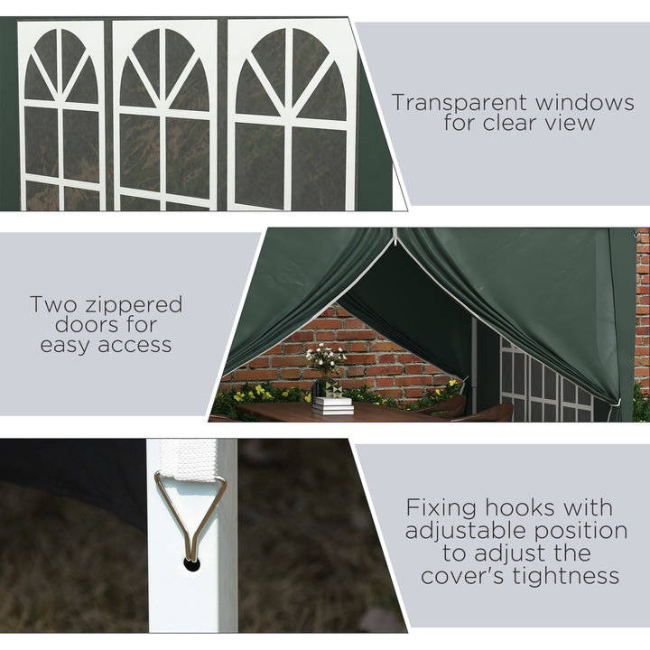 Pop Up Gazebo Marquee, size(3m x 3m)-Green