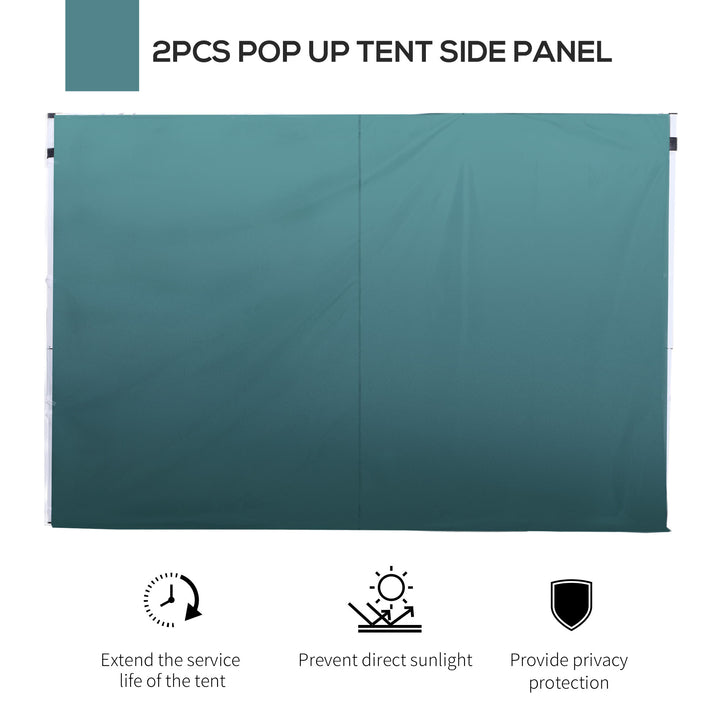 Outsunny 3m Gazebo Exchangeable Side Panel-Green