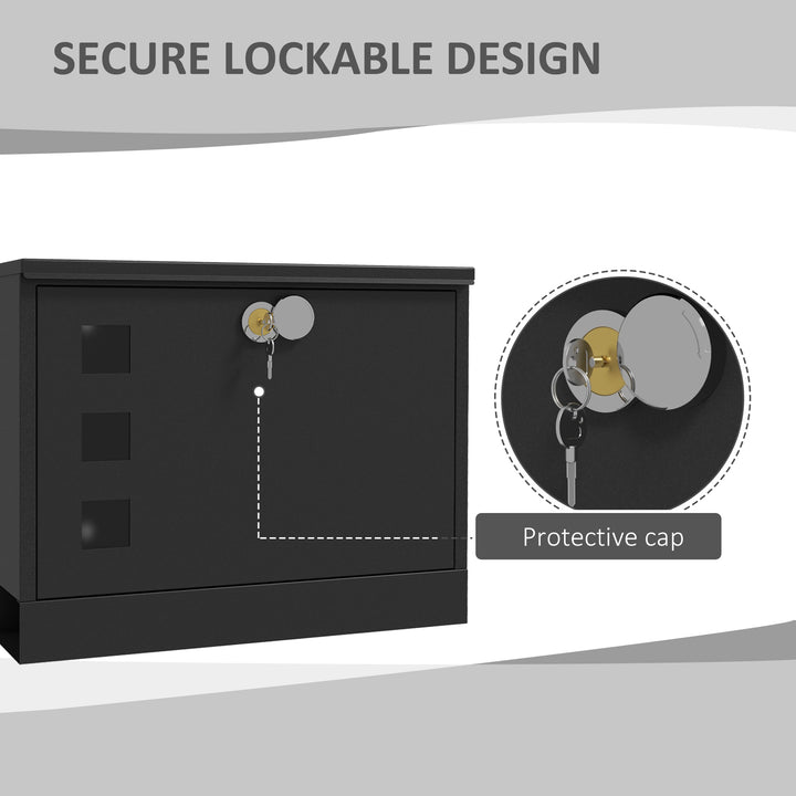 Wall Mounted Letterbox, Weatherproof Post Box with 2 Keys