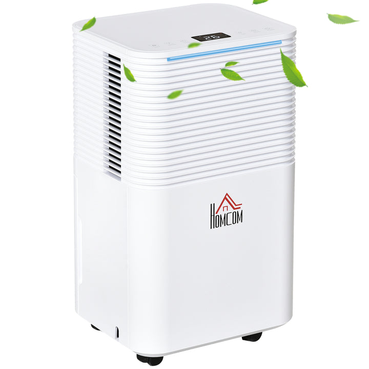 Portable Quiet Electric Dehumidifier with 3 Modes-White