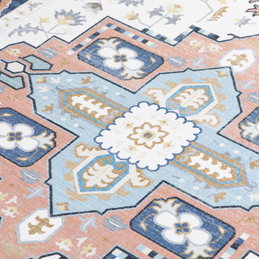 Vintage Persian Rugs, Boho Bohemian Area Rugs Large Carpet for Living Room, Bedroom, Dining Room, 160x230 cm, Blue
