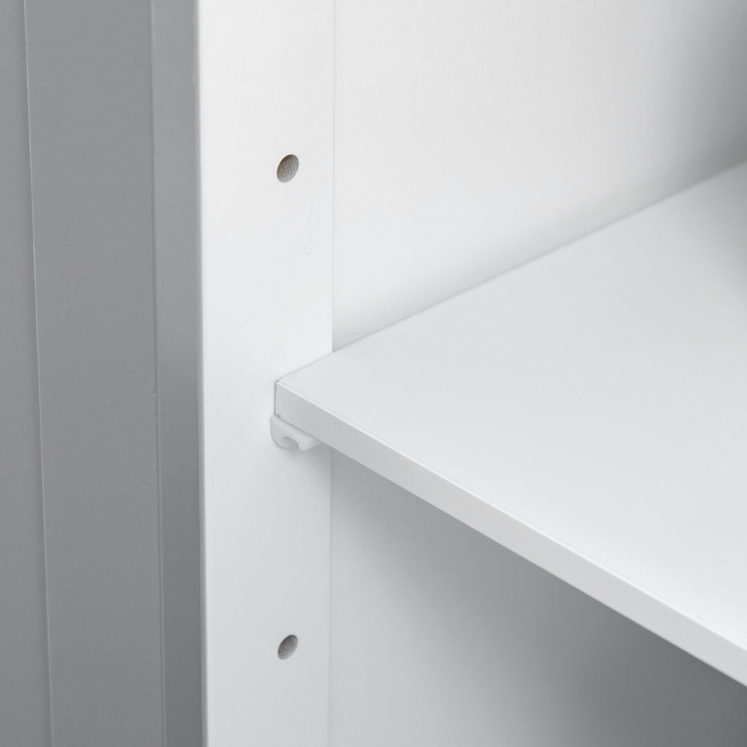 Kleankin Slimline Bathroom Storage Cabinet, Free Standing Tallboy Unit for Bathroom, Living Room, Kitchen,Multi-Purpose Storage Unit