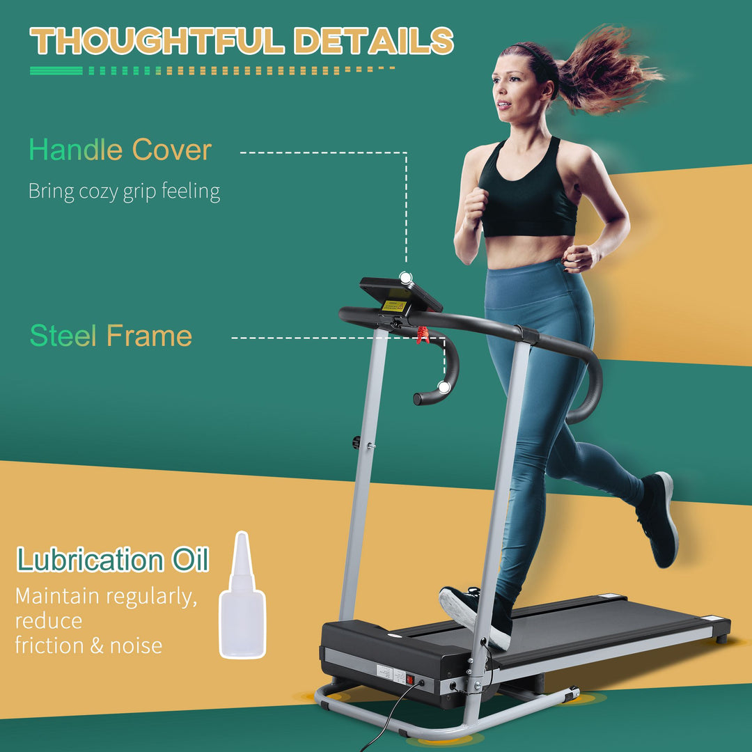 Electric Treadmill, Folding Indoor Cardio Treadmill, LCD Monitor