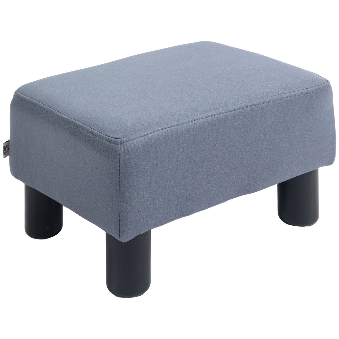 Footstool Foot Rest Small Seat Foot Rest Chair Grey Home Office with Legs 40 x 30 x 24cm