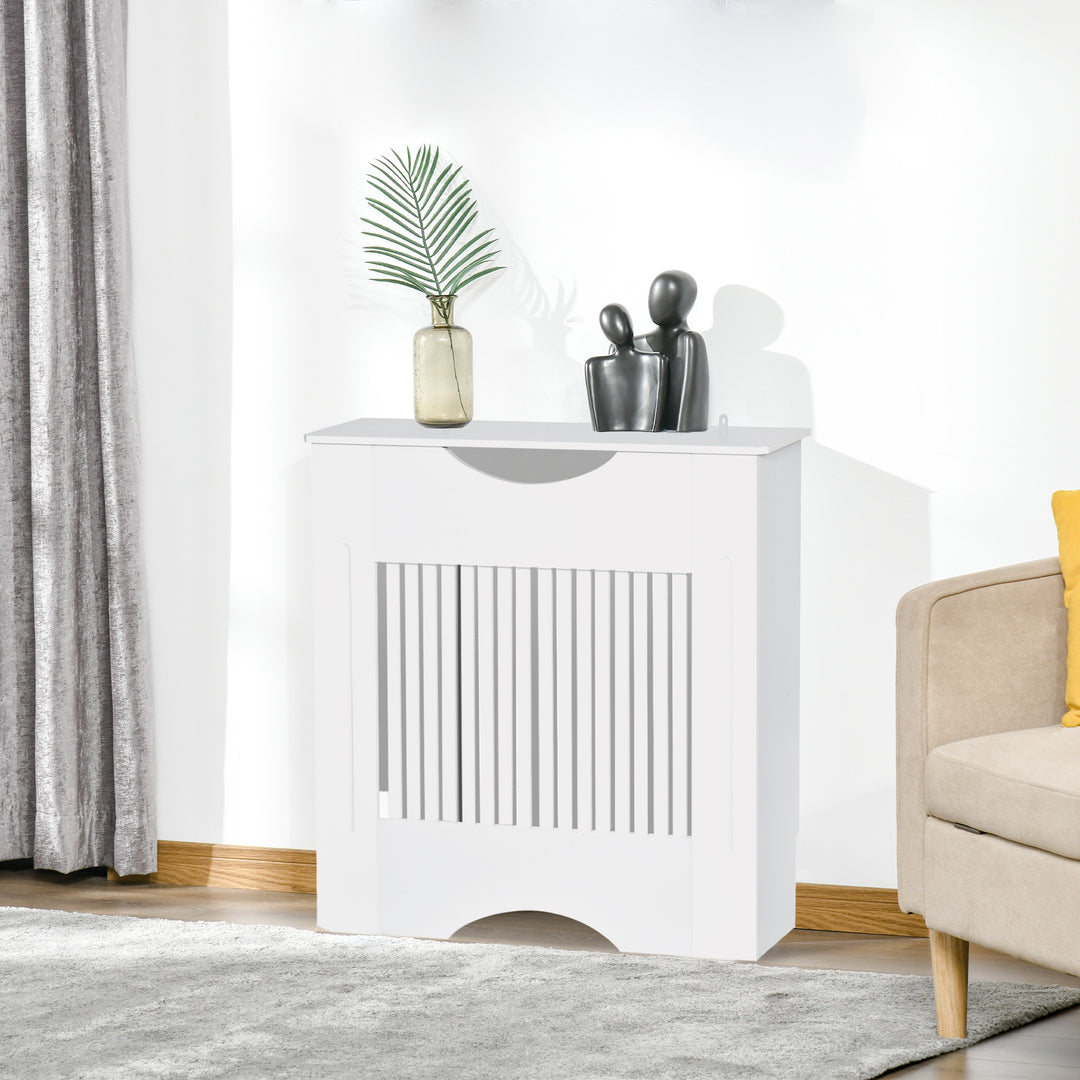 Radiator Cover W/E1 Class 12mm MDF Engineered Wood, 78W x 19D x 80.5Hcm-White