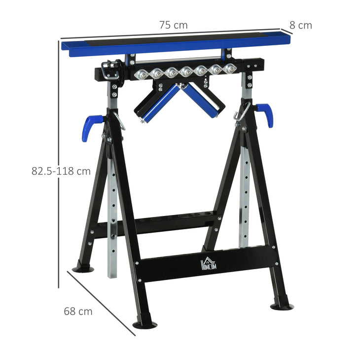 Multi-Function 4 in 1 Workbench Work Table, Ball Support Stand and Roller Trestle