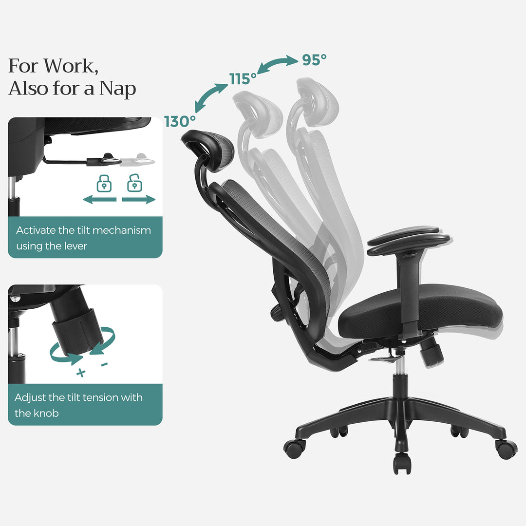 Ergonomic Adjustable Mesh Chair