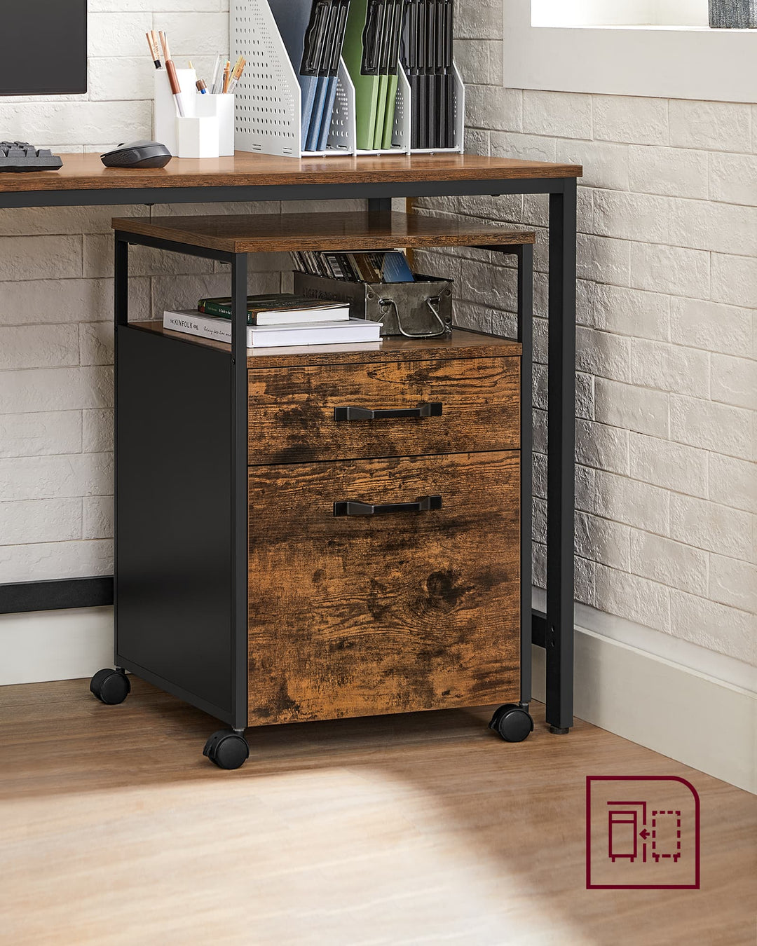 Industrial Style File Cabinet