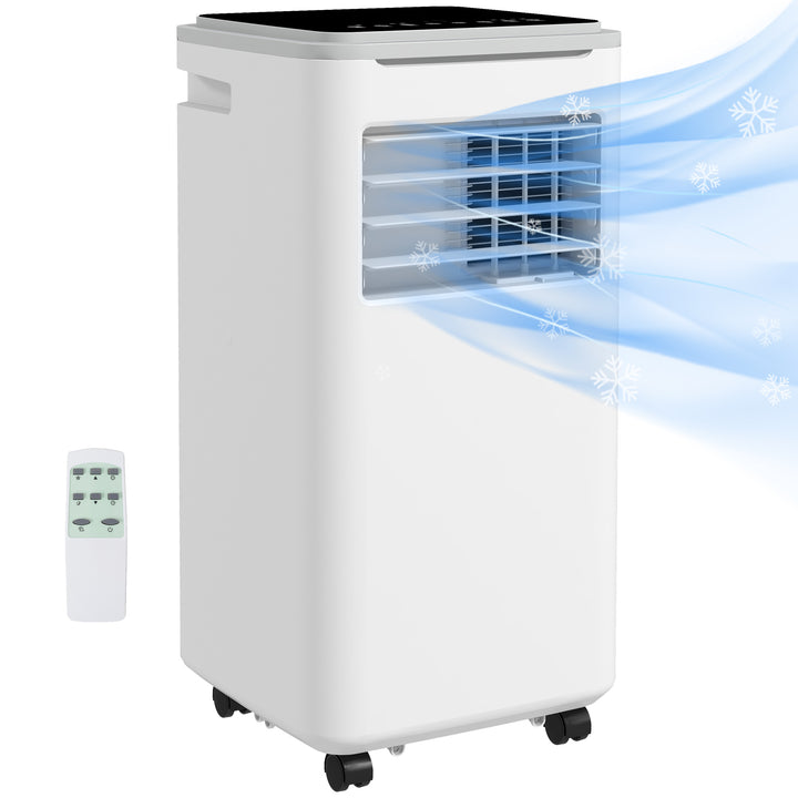 9,000 BTU Portable Air Conditioner, Smart Home WiFi Compatible, Dehumidifier Cooling Fan for Room up to 20m², with Remote, LED Display White