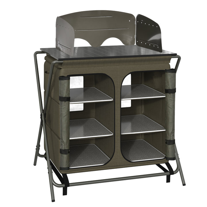 Camping Cupboard Foldable Camping Kitchen Storage Unit