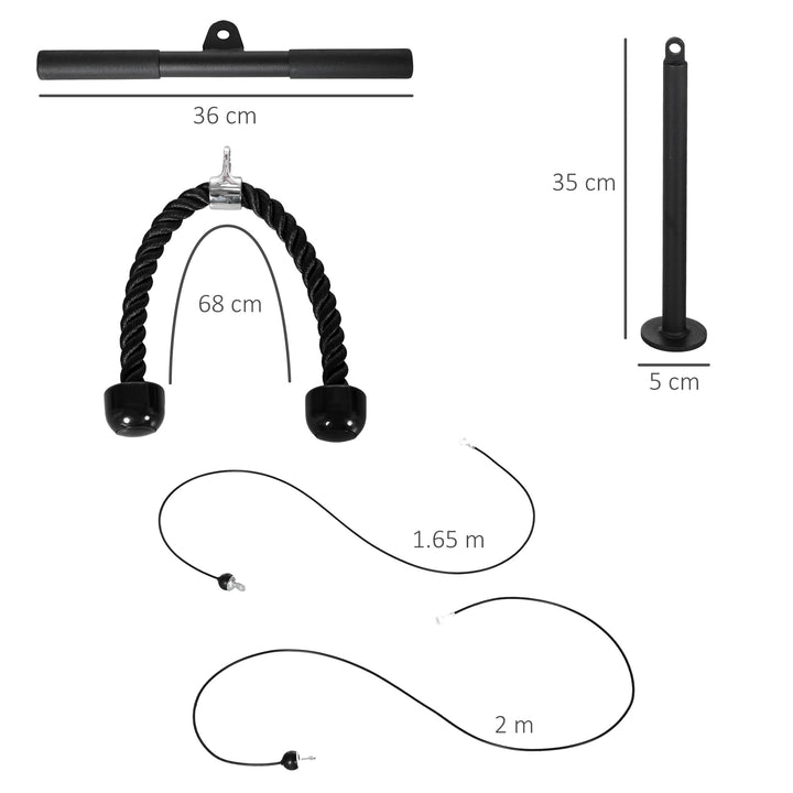 Cable Machine Pulley System, Lat Pull Down System for Gym