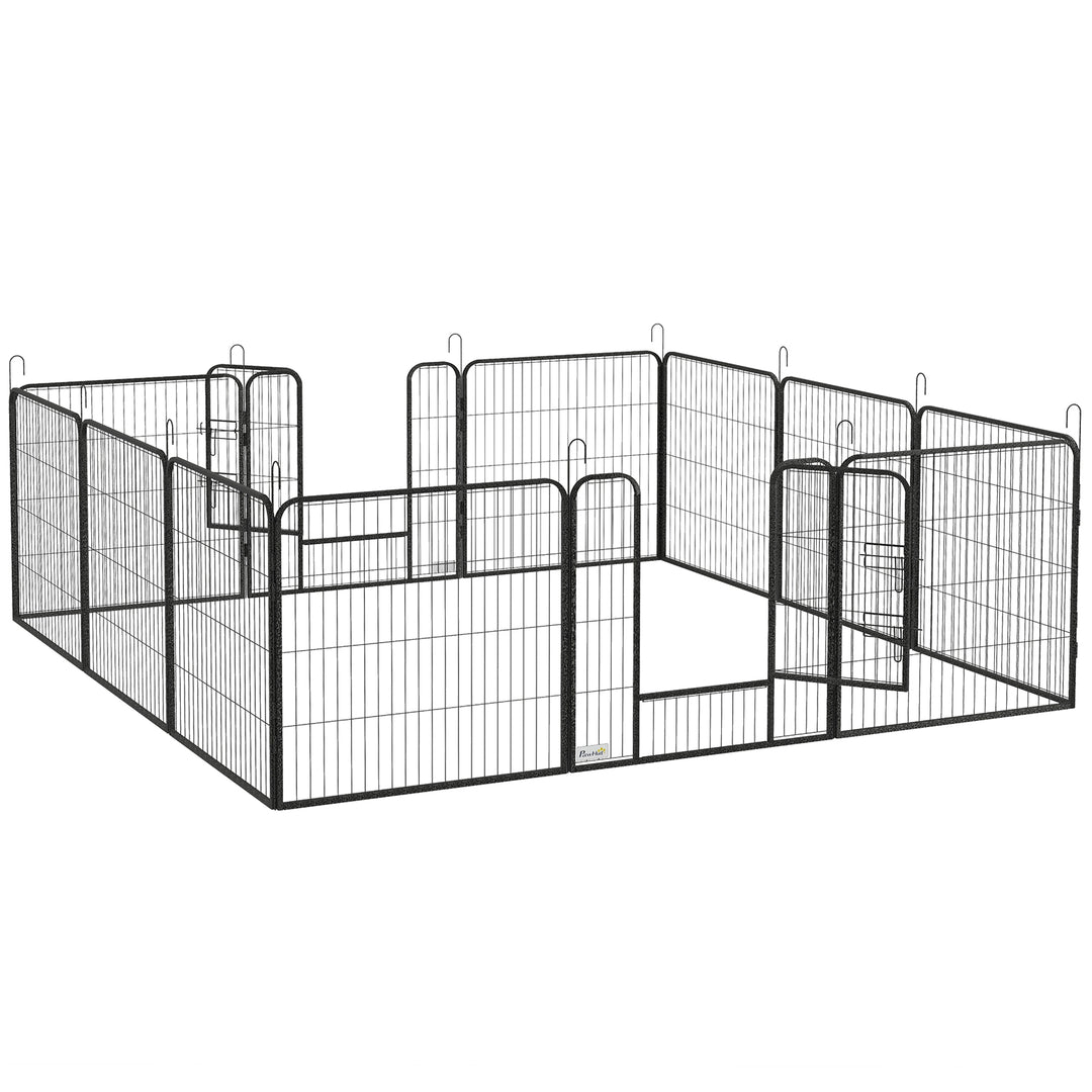 Heavy Duty Puppy Play Pen, 12 Panels Pet Exercise Pet, Pet Playpen for Small and Medium Dogs