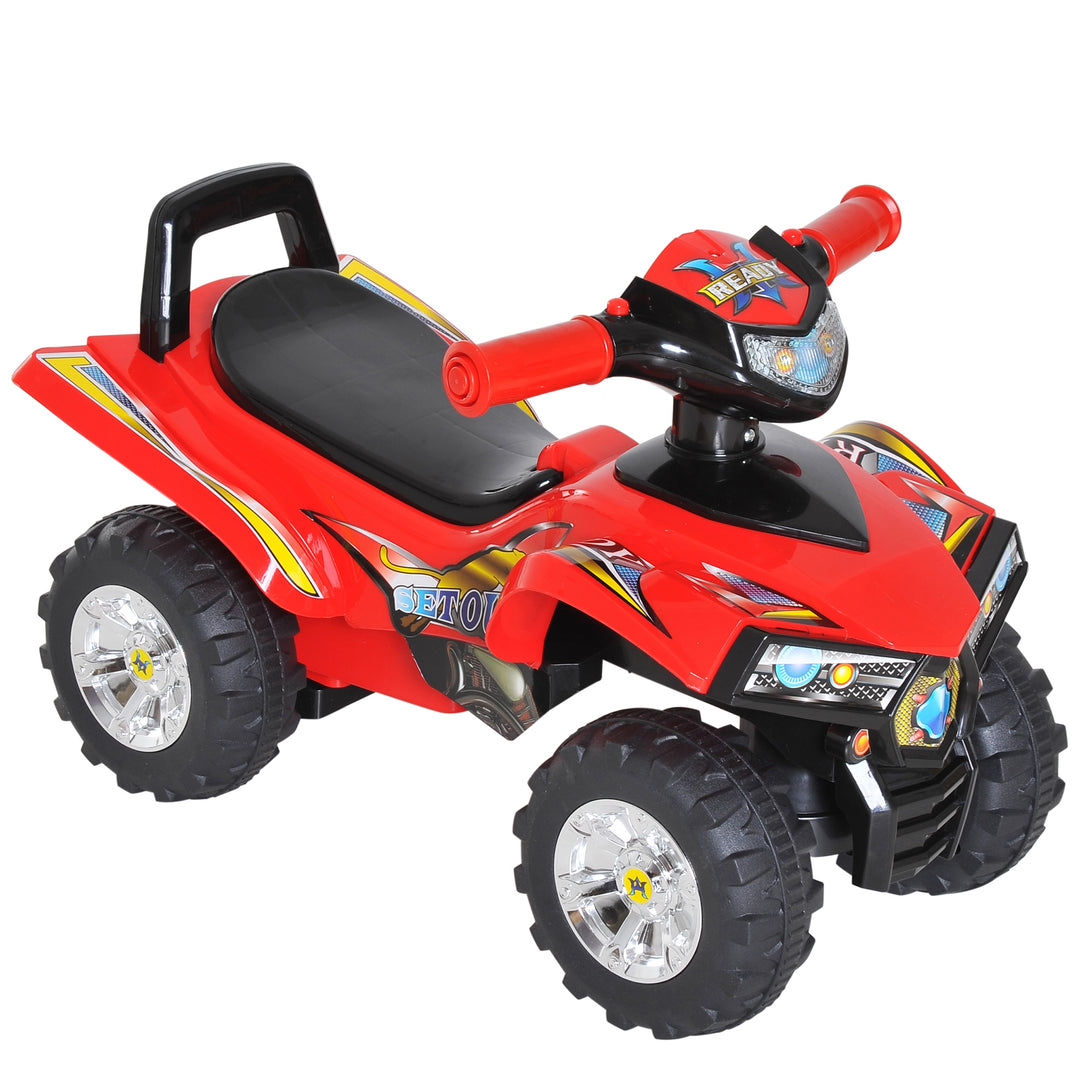 Kids Ride On Quad Bike, 60Lx38Wx42H cm-Red