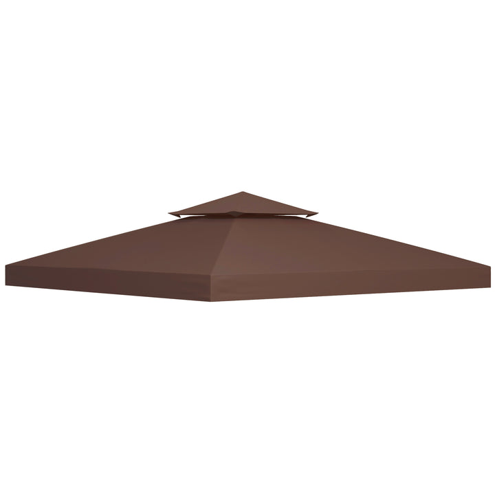 3 x 3(m) Gazebo Replacement Canopies Replacement Cover Spare Part Coffee (TOP ONLY)