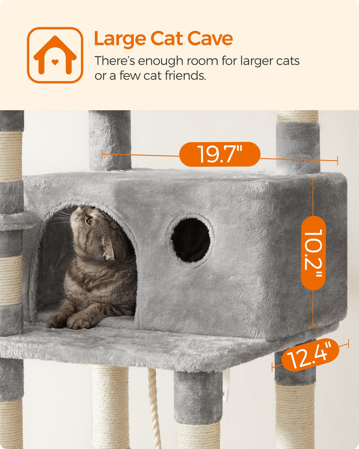 Cat Tree Light Gray