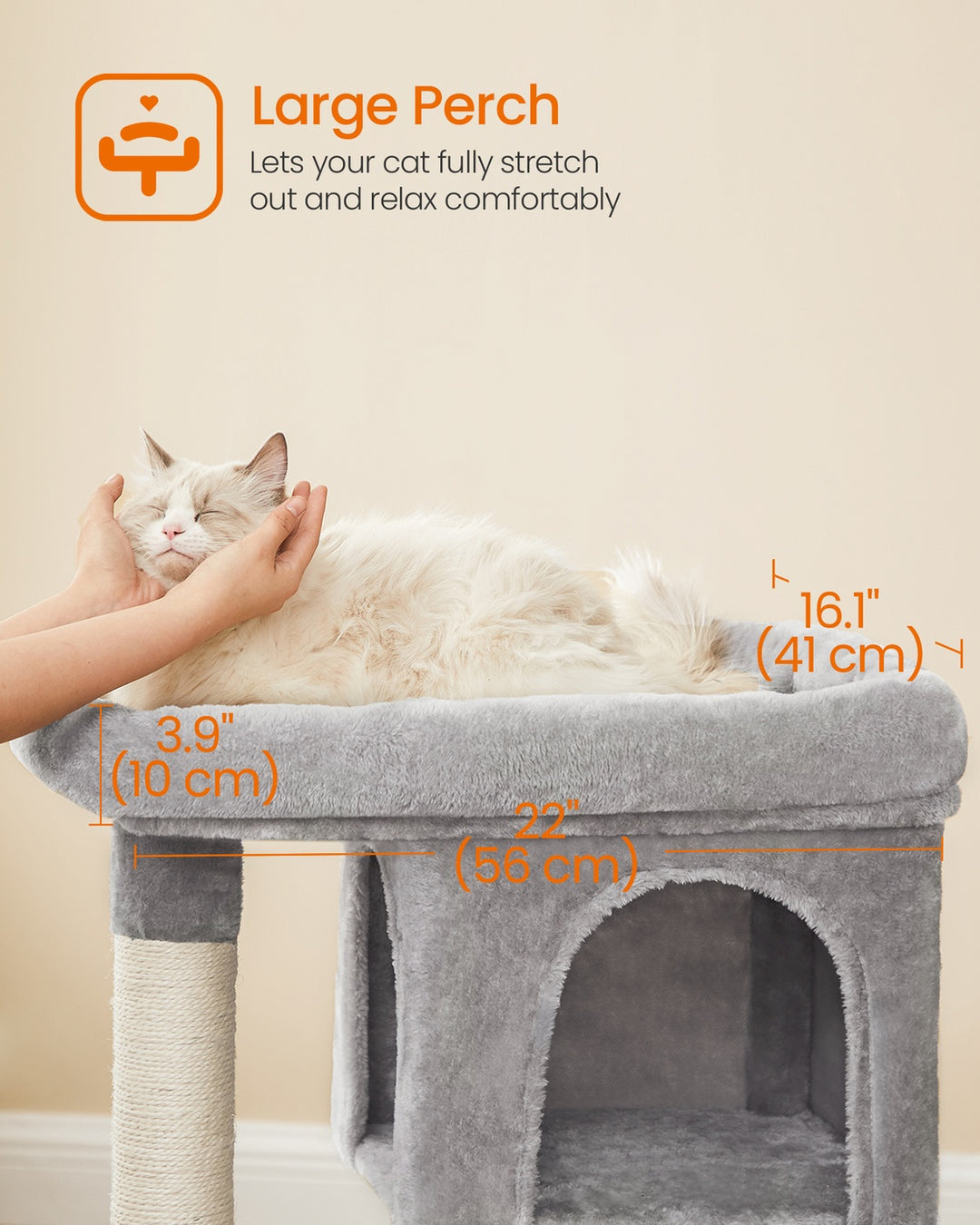 FEANDREA Light Grey Cat Tree