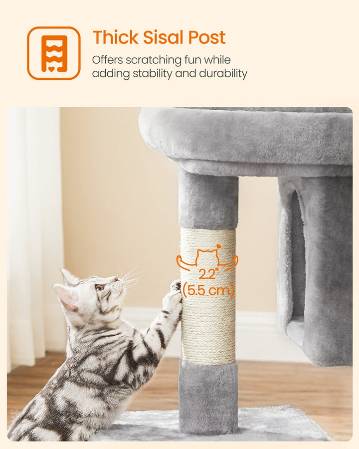 FEANDREA Light Grey Cat Tree